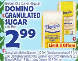 Bravo Supermarkets DOMINO GRANULATED SUGAR 4 lb. Bag offer