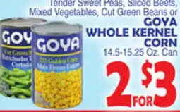 Bravo Supermarkets GOYA WHOLE KERNEL CORN offer