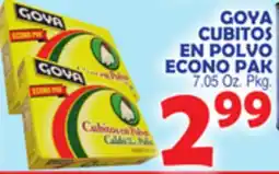 Bravo Supermarkets GOYA CUBITOS EN POLVO ECONO PAK offer