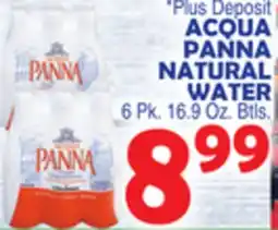 Bravo Supermarkets ACQUA PANNA NATURAL WATER offer