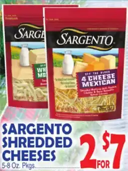 Bravo Supermarkets SARGENTO SHREDDED CHEESES offer