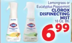 Bravo Supermarkets CLOROX DISFINECTING MIST offer