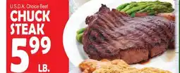Bravo Supermarkets CHUCK STEAK offer