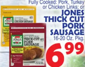 Bravo Supermarkets JONES THICK CUT PORK SAUSAGE offer