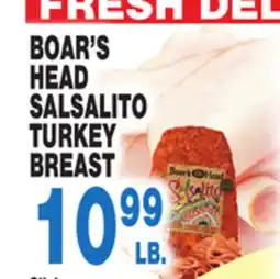 Bravo Supermarkets BOAR'S HEAD SALSALITO TURKEY BREAST offer
