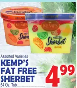 Bravo Supermarkets KEMP'S FAT FREE SHERBET offer