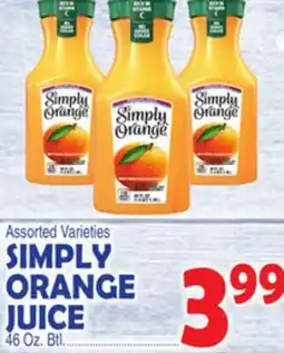 Bravo Supermarkets SIMPLY ORANGE JUICE offer