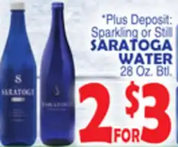 Bravo Supermarkets SARATOGA WATER offer