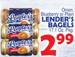 Bravo Supermarkets LENDER'S BAGELS offer