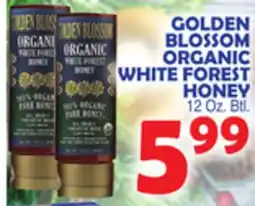 Bravo Supermarkets GOLDEN BLOSSOM ORGANIC WHITE FOREST HONEY offer