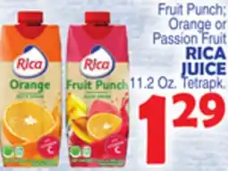 Bravo Supermarkets RICA JUICE offer