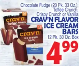 Bravo Supermarkets CRAV'N FLAVOR ICE CREAM BARS offer