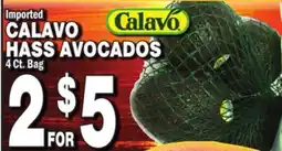 Bravo Supermarkets CALAVO HASS AVOCADOS offer