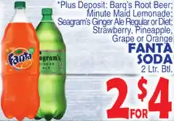 Bravo Supermarkets FANTA SODA offer