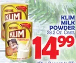 Bravo Supermarkets KLIM MILK POWDER offer