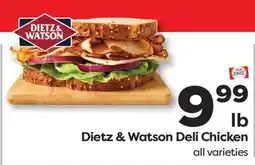 Weis Markets Dietz & Watson Deli Chicken offer