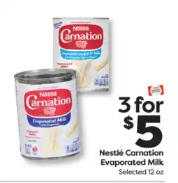Weis Markets Nestlé Carnation Evaporated Milk offer