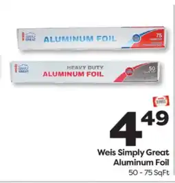 Weis Markets Weis Simply Great Aluminum Foil offer
