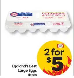 Weis Markets Eggland's Best Large Eggs offer