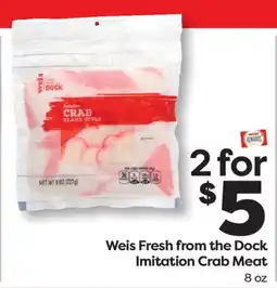 Weis Markets Weis Fresh from the Dock Imitation Crab Meat offer