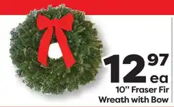 Weis Markets 10 Fraser Fir Wreath with Bow offer