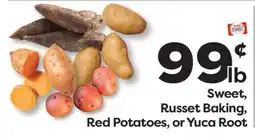 Weis Markets Sweet, Russet Baking, Red Potatoes, or Yuca Root offer