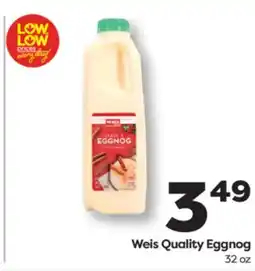 Weis Markets Weis Quality Eggnog offer