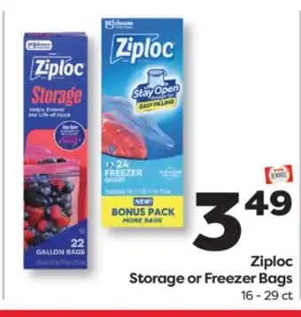 Weis Markets Ziploc Storage or Freezer Bags offer
