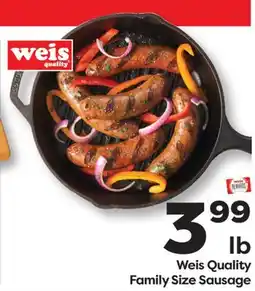 Weis Markets Weis Quality Family Size Sausage offer