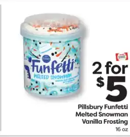 Weis Markets Pillsbury Funfetti Melted Snowman Vanilla Frosting offer