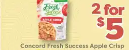 Weis Markets Concord Fresh Success Apple Crisp offer