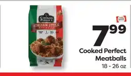 Weis Markets Cooked Perfect Meatballs offer