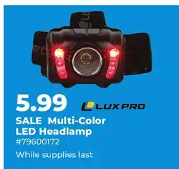 Runnings Lux Pro Multi-Color LED Headlamp offer