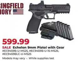 Runnings Springfield Armory Echelon 9mm Pistol with Gear offer