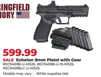 Runnings Springfield Armory Echelon 9mm Pistol with Gear offer