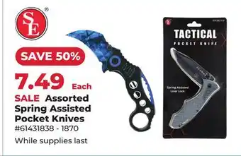 Runnings Sona Enterprises Assorted Spring Assisted Pocket Knives offer
