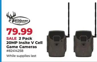 Runnings Wildgame 2 Pack 20MP Insite V Cell Game Cameras offer
