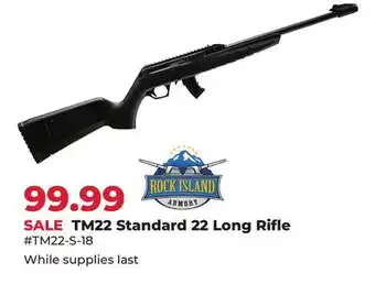 Runnings Rock Island TM22 Standard 22 Long Rifle offer