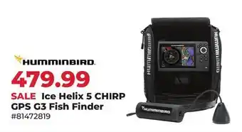 Runnings Humminbird Ice Helix 5 CHIRP GPS G3 Fish Finder offer