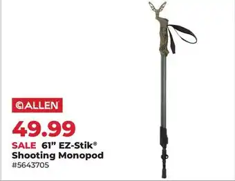 Runnings Allen 61 EZ-Stik Shooting Monopod offer