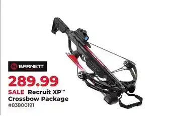Runnings Barnett Recruit XP Crossbow Package offer