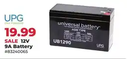 Runnings UPG 12V 9A Battery offer