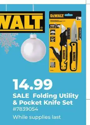 Runnings Folding Utility & Pocket Knife Set offer