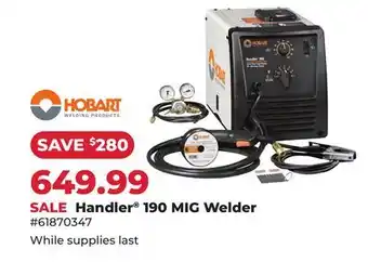 Runnings Handler 190 MIG Welder offer
