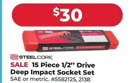 Runnings 15 Piece 1/2 Drive Deep Impact Socket Set offer