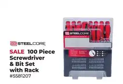 Runnings 100 Piece Screwdriver & Bit Set with Rack offer