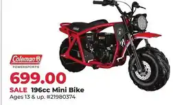 Runnings 196cc Mini Bike offer