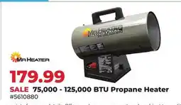 Runnings 75,000 - 125,000 BTU Propane Heater offer