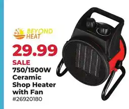 Runnings BEYOND HEAT 750/1500W Ceramic Shop Heater with Fan offer