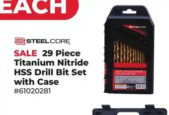 Runnings 29 Piece Titanium Nitride HSS Drill Bit Set with Case offer